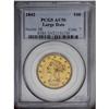 Image 1 : 1842 $10 Large Date AU50 PCGS. About 63