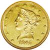 Image 1 : 1845-O $10 AU53 NGC. This crisply struc