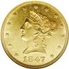 Image 1 : 1847 $10 MS61 NGC. Available in lower g