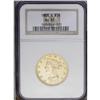 Image 3 : 1858-S $10 AU55 NGC. A sharply struck e