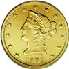 Image 1 : 1859-S $10 --Improperly Cleaned--NCS. A