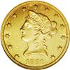 Image 1 : 1861-S $10 AU55 NGC. The ''61-S is a ra