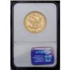 Image 2 : 1881-CC $10 AU58 NGC. A band of bright 