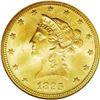 Image 1 : 1895 $10 MS64 NGC. A lustrous apricot-g