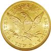 Image 2 : 1907-D $10 MS64 NGC. Green-gold luster 