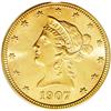 Image 1 : 1907-S $10 MS64 PCGS. The final year fo
