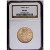 Image 1 : 1909-D $10 MS62 NGC. Fully lustrous tan