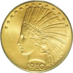 1910-D $10 MS65 PCGS. An uncommonly att