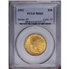Image 1 : 1911 $10 MS63 PCGS. The bright apricot-