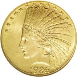 "1926 $10 MS64 NGC. The 1926 ten dollar,"