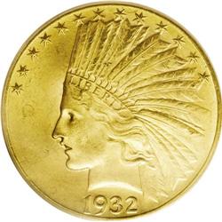 "1932 $10 MS64 PCGS. A lovely, high-end "