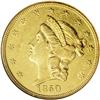 Image 1 : 1850 $20 AU55 NGC. A bright and well st