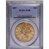 Image 1 : 1857 $20 AU58 PCGS. This original and b