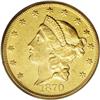 Image 1 : 1870-S $20 AU58 PCGS. This mildly proof