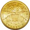 Image 2 : 1876-CC $20 AU58 NGC. The obverse has a