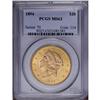 Image 1 : "1894 $20 MS63 PCGS. Well struck, fully "
