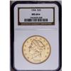 Image 1 : 1904 $20 MS64 S NGC. A flashy and boldl