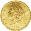 Image 1 : 1904 $20 MS65 NGC. The subtly variegate