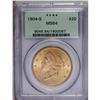 Image 1 : 1904-S $20 MS64 PCGS. A sharply defined