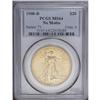 Image 1 : 1908-D $20 No Motto MS64 PCGS. Boldly s