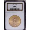 Image 1 : 1911-D $20 MS65 NGC. Well struck with c