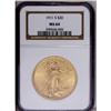 Image 1 : 1911-S $20 MS64 NGC. Softly struck on t