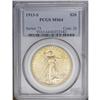 Image 3 : "1913-S $20 MS64 PCGS. Bright, lustrous,"