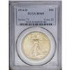 Image 3 : 1914-D $20 MS65 PCGS. A lustrous and sh