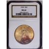Image 1 : 1924 $20 MS64 NGC. Unusually toned acro