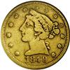 Image 1 : 1849 $5 Moffat & Co. Five Dollar--Clean