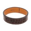 Image 2 : Hermes Embossed Leather Bracelet