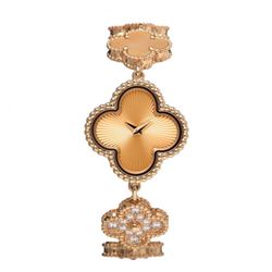 VAN CLEEF & ARPELS 18K Gold Alhambra Quartz Watch