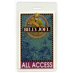 Billy Joel Authentic 1990 Storm Front Tour Concert Backstage Pass Laminate