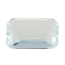 4.00 ct.Natural Emerald Cut Aquamarine