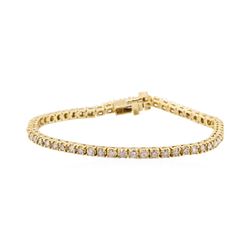 3.17 ctw Diamond Tennis Bracelet - 14KT Yellow Gold