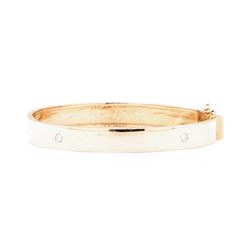 0.12 ctw Diamond Bracelet - 14KT Rose Gold