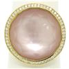 Image 4 : Ippolita Lollipop 18kt Yellow Gold Pink Mother of Pearl and Round Diamond Halo R