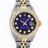 Image 1 : Rolex Ladies 2 Tone 14K Blue Vignette VS Diamond Datejust Wristwatch
