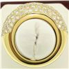 Image 8 : 18k Yellow Gold 4.46 ctw F VS Pave Set Round Brilliant Cut Diamond Dome Band Rin