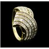 Image 4 : 2.14 Diamond Ring - 10KT yellow Gold
