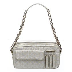 Louis Vuitton Silver Gold Metallic Canvas Monogram Shine McKenna Bag