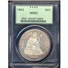 Image 3 : Lot 0032 1853 Liberty Seated $1 PCGS MS63