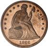 Image 1 : Lot 0055 1866 Liberty Seated $1. Motto NGC PF63 CAM