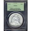 Image 3 : Lot 0065 1871 Liberty Seated $1 PCGS MS64