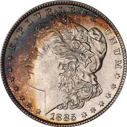 Lot 0209 Lot of Two Toned 1885 Morgan Dollars both NGC