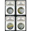 Image 1 : Lot 0215 Lot of Four Toned 1885 Morgan Dollars all NGC