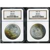 Image 3 : Lot 0222 Two 1885 Toned Morgan Dollars NGC MS64* & MS65