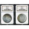 Image 3 : Lot 0223 Two 1885 Toned Morgan Dollars NGC MS64* & MS65