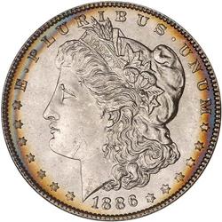 Lot 0247 1886 Morgan $1 NGC MS65*