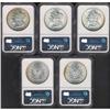 Image 2 : Lot 0257 Lot of Five Battle Creek Morgan $1 NGC Uncircu
